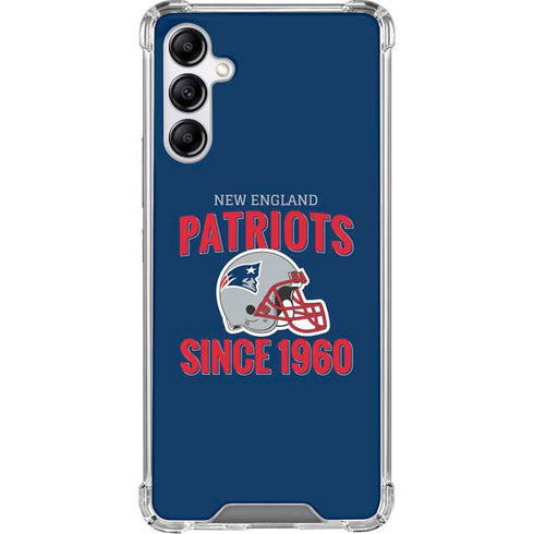 NFL New England Patriots Helmet Galaxy A15 5G Clear Case
